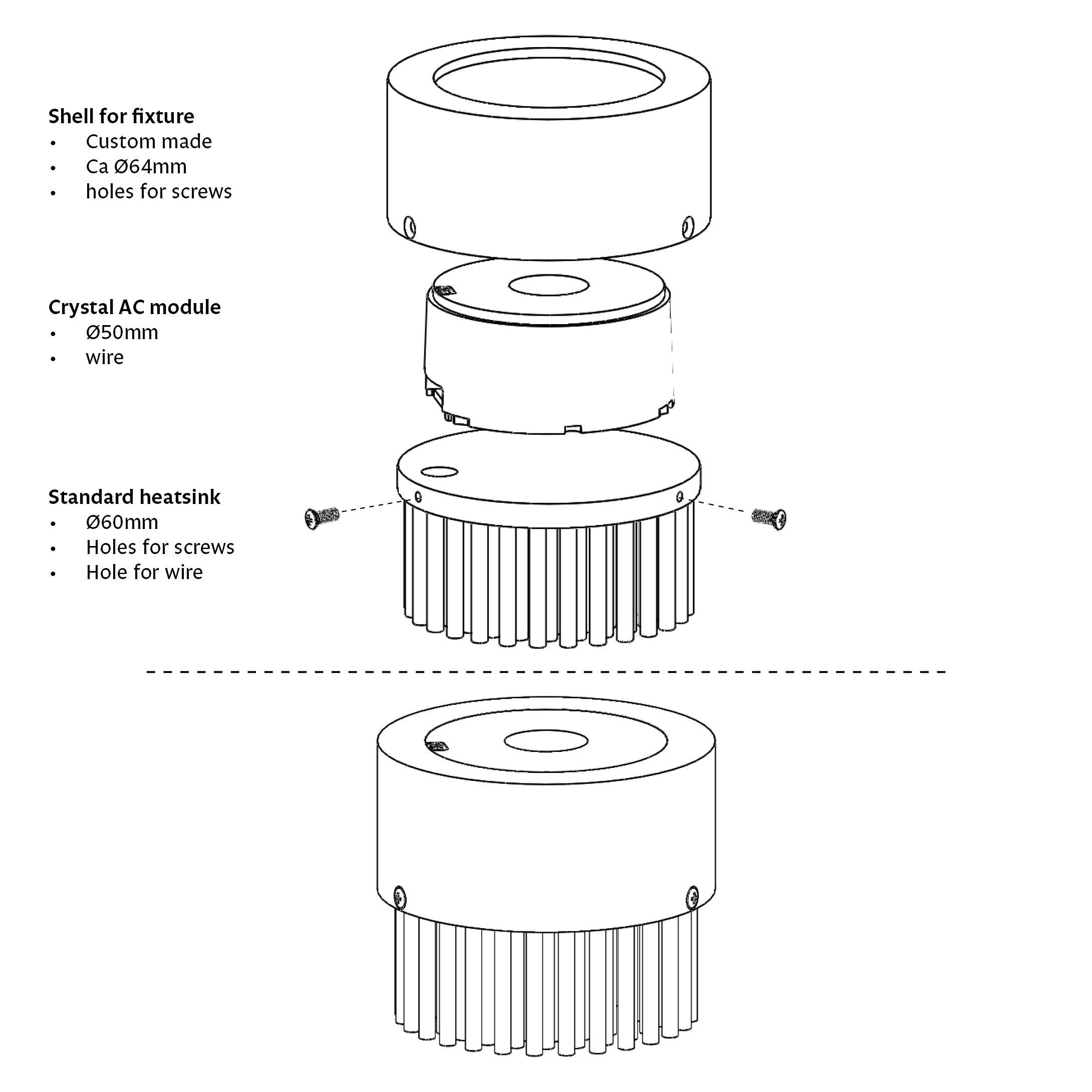 Crystal-mounting